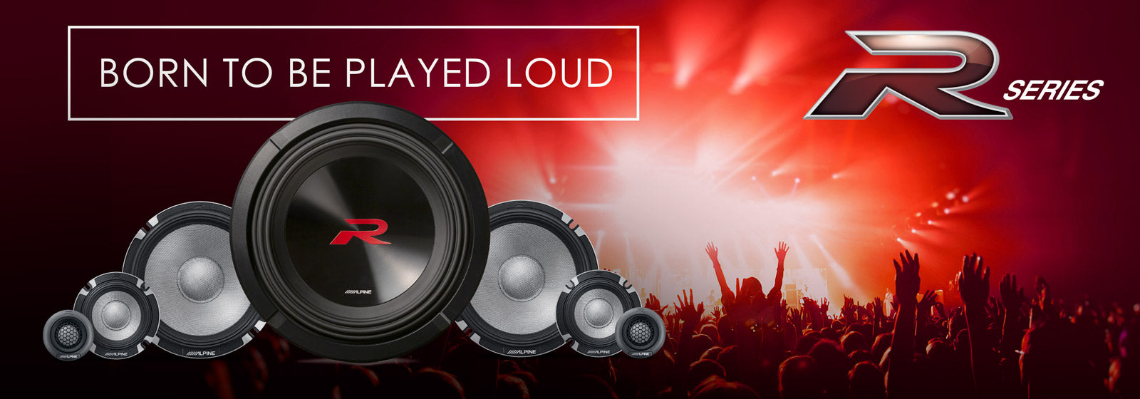 Alpine R2-S65C  New Type-R2 6-1/2" Component Speakers with Magnesium Hard-Dome Tweeters 300 Watts