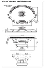 Alpine R2-S69 Type-R2 6x9" Speakers with Magnesium Hard-Dome Tweeters 300 Watts