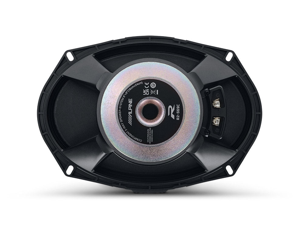 Alpine R2-S69C New Type-R2 6x9" Component Speakers with Magnesium Hard-Dome Tweeters 300 Watts