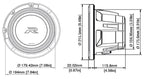 Alpine R2-W8D4 R Series 8" 1000 Watt subwoofer with dual 4-ohm voice coils