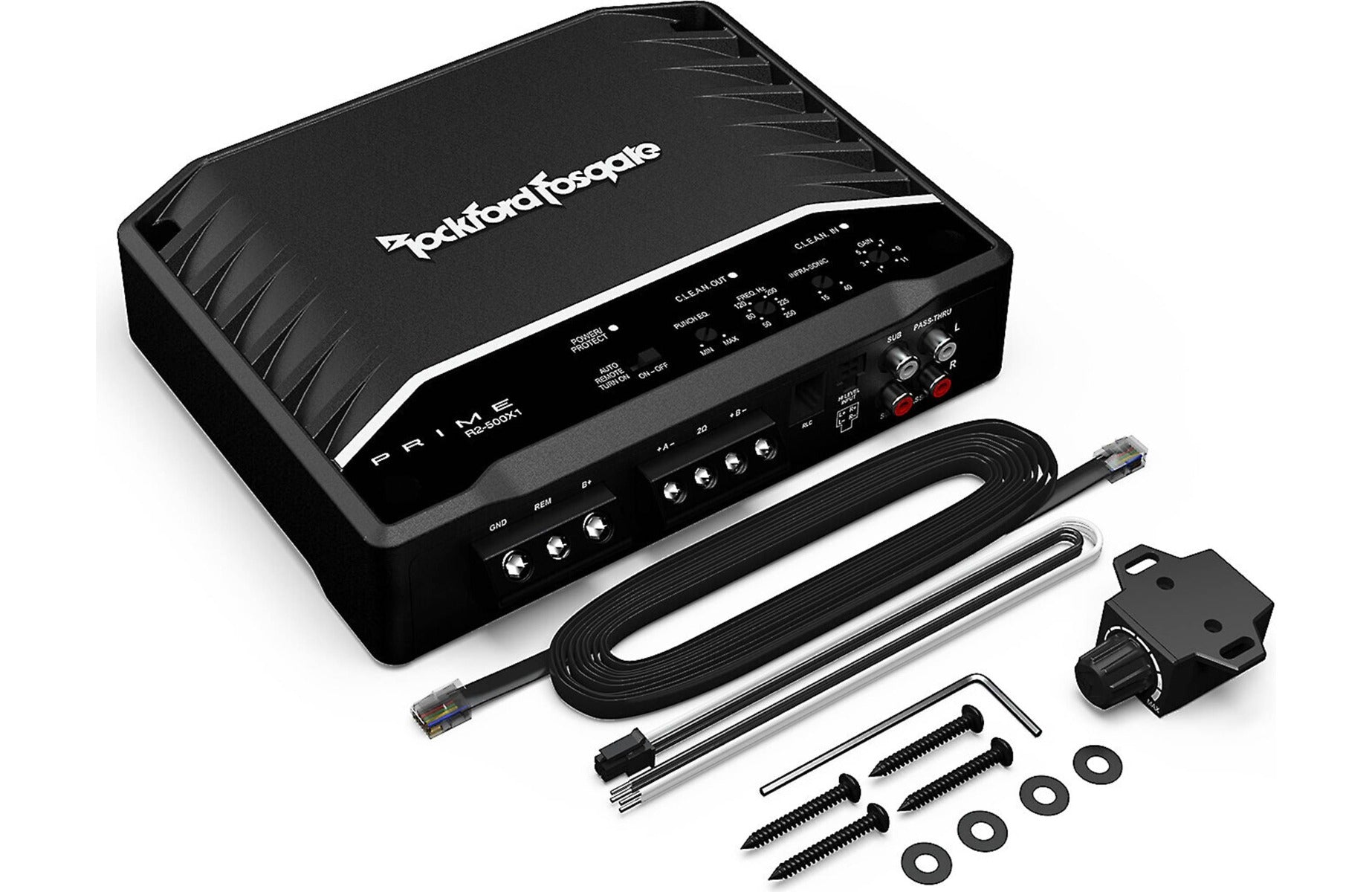 Rockford Fosgate P2-2X12 Dual Enclosure  with R2-750X1 750W Monoblock Amplifier