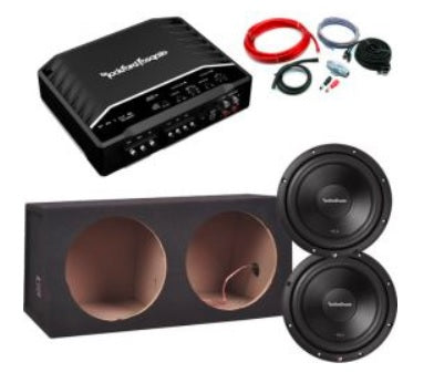 Rockford Fosgate R2-500X1 Amp + 2 x R2D2-10 Subs package