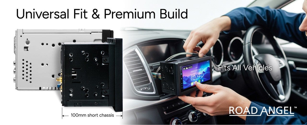Road Angel RA-X722DAB  7" Touch Screen Display, DAB+, Bluetooth, Wireless Android Auto & Apple Car Play