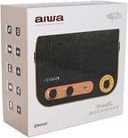 AIWA RBTU-600 Vintage Style Rechargeable Stereo Radio & Bluetooth Speaker 10W RMS