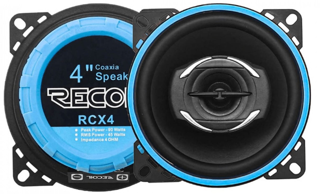 Recoil Echo-Series 10cm Flush Mount Dual Cone 180 watt Speakers