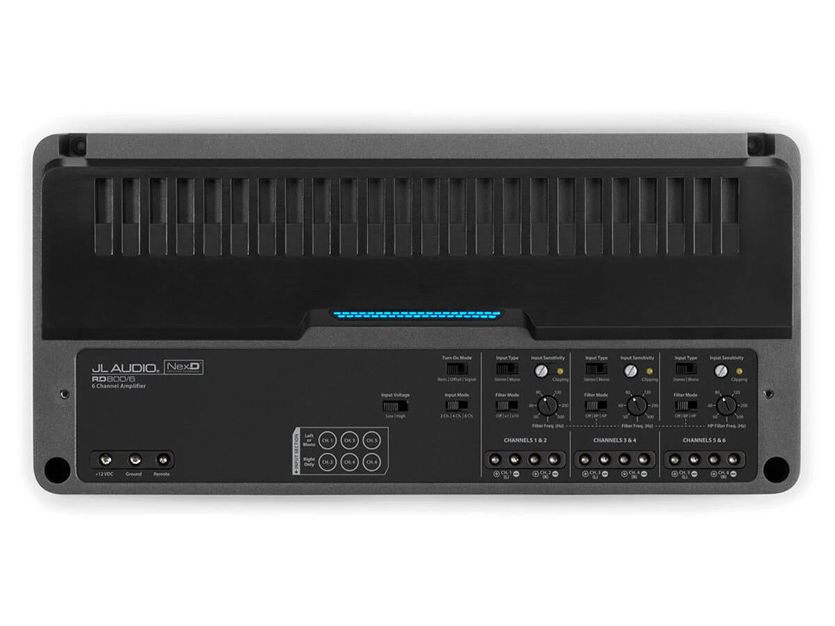 JL Audio RD800/6 RD Series 6 Channel Stereo Subwoofer Amplifier 800w RMS