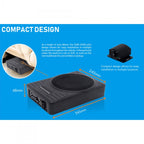 VW RECOIL 165mm (6.5inch) 200 Watt Component speakers and 10 inch amplified underseat subwoofer REC-REM65-SUB-VAUX