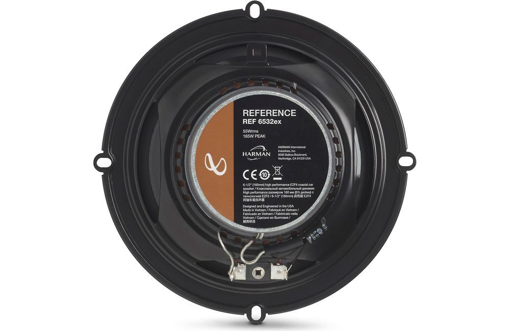 Infinity Reference 6532ex 6.5" 160mm 2-Way 165w Coaxial Shallow-Mount Car Speakers