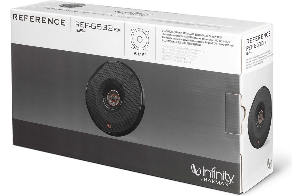 Infinity Reference 6532ex 6.5" 160mm 2-Way 165w Coaxial Shallow-Mount Car Speakers