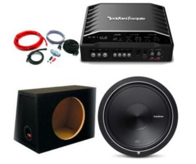 Rockford Fosgate R2-250X1 Amp + P1S2-15 15" Sub package