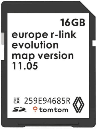 RENAULT R-LINK 11.05 NAVIGATION SD CARD EUROPE AND UK 2023-2024