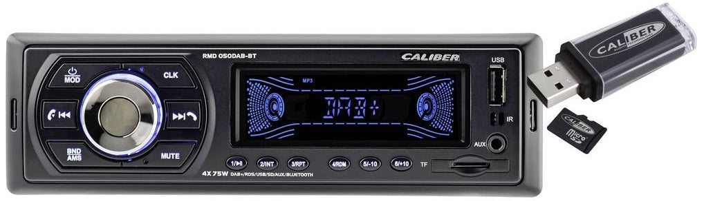 Caliber RMD-050DAB-BT - DAB + Radio 4 x 75W USB SD card, Bluetooth® Handsfree Kit