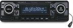 Caliber CALRMD120-B Retro Radio with FM, Bluetooth & USB-C Input (Black)