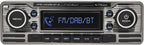 Caliber RMD120DAB-B Retro Radio with Digital DAB Radio, FM, Bluetooth & Aux Input (Black)
