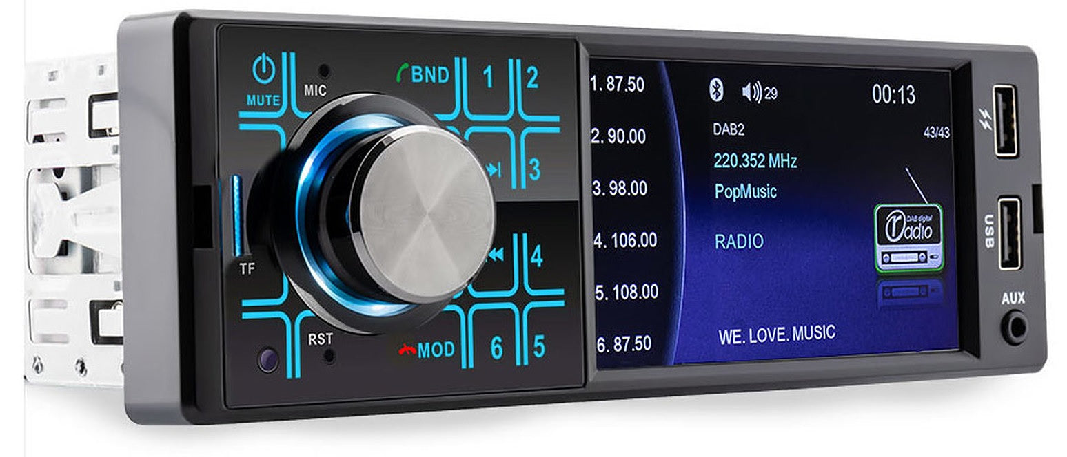 Caliber RMD404DAB-BT DAB+ Radio, Bluetooth Mechless SD USB AUX Car Stereo