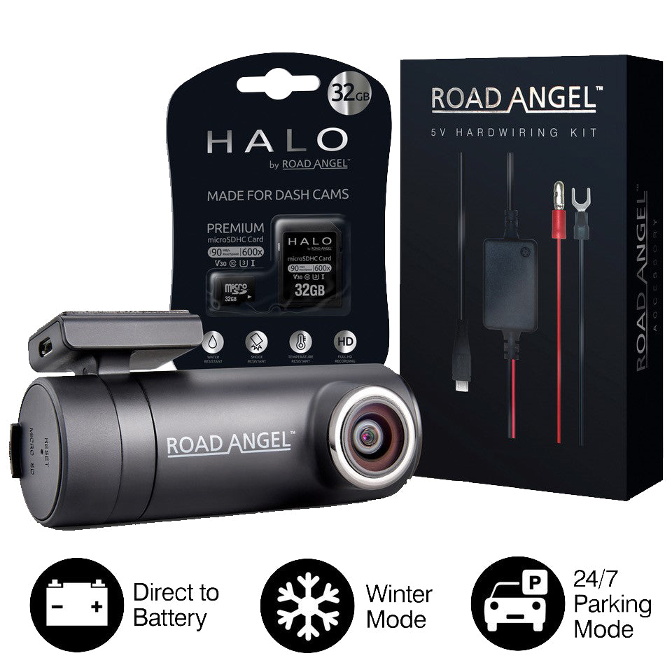 Road Angel Halo GO Delux FHD Dashcam with WiFi- HaloGo Package