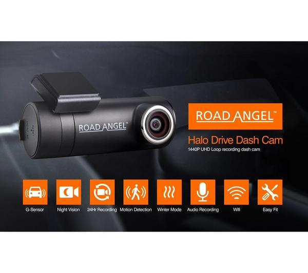 Road Angel Halo Drive Delux High Spec FHD Dashcam with WiFi- HaloDrive Package