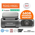 Road Angel Halo Ultra Delux 4K Dash Cam with Built in 64GB Storage Package