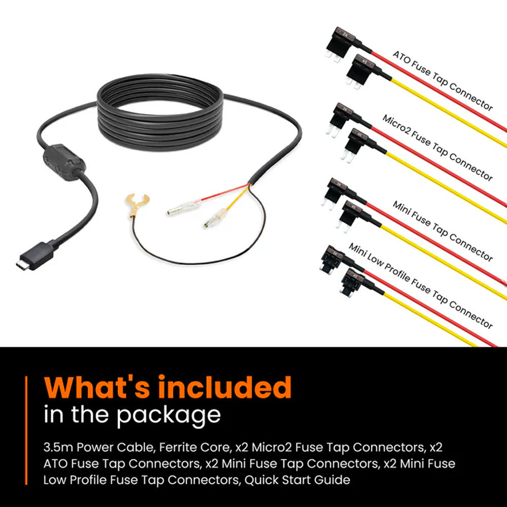 Road Angel RA7300C Dash Cam Hardwiring Kit Type C For Pure Touch / Halo Ultra