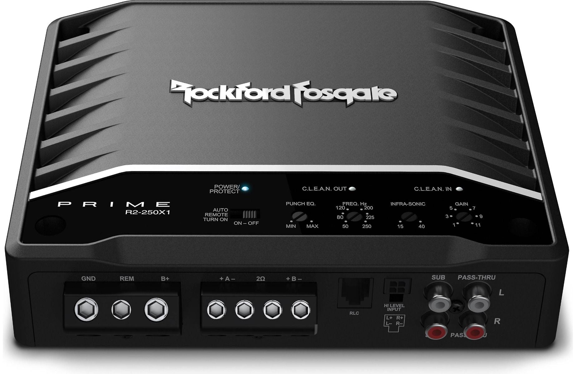 Rockford Fosgate R2-250X1 Amp + R1S412 Sub package
