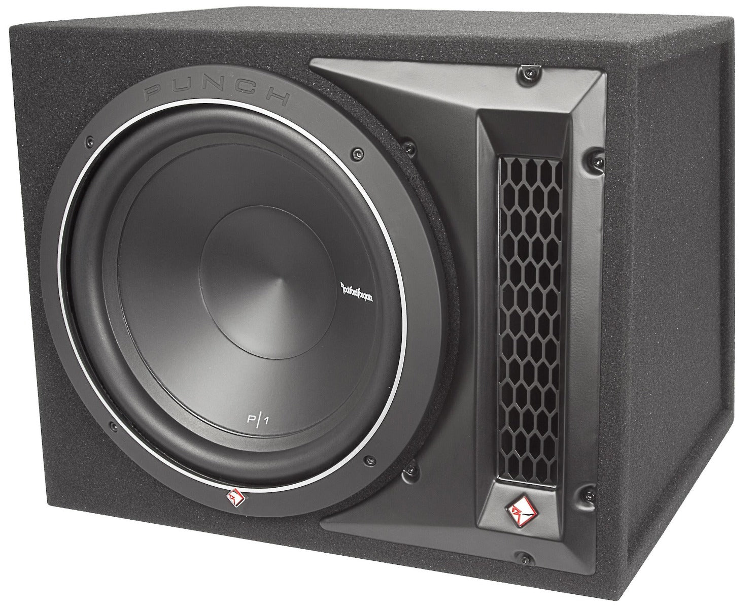 Rockford Fosgate R2-500X1 Amp + P2-1X10 Encloser Subs package