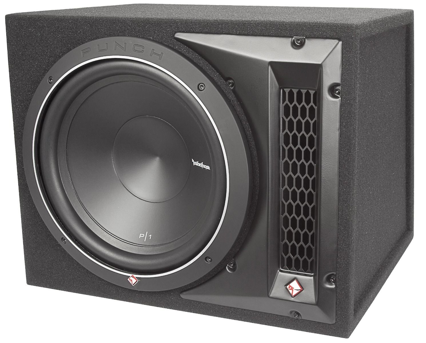 Rockford Fosgate R2-500X1 Amp + P1-1X12 12" Loaded Sub Enclosure package