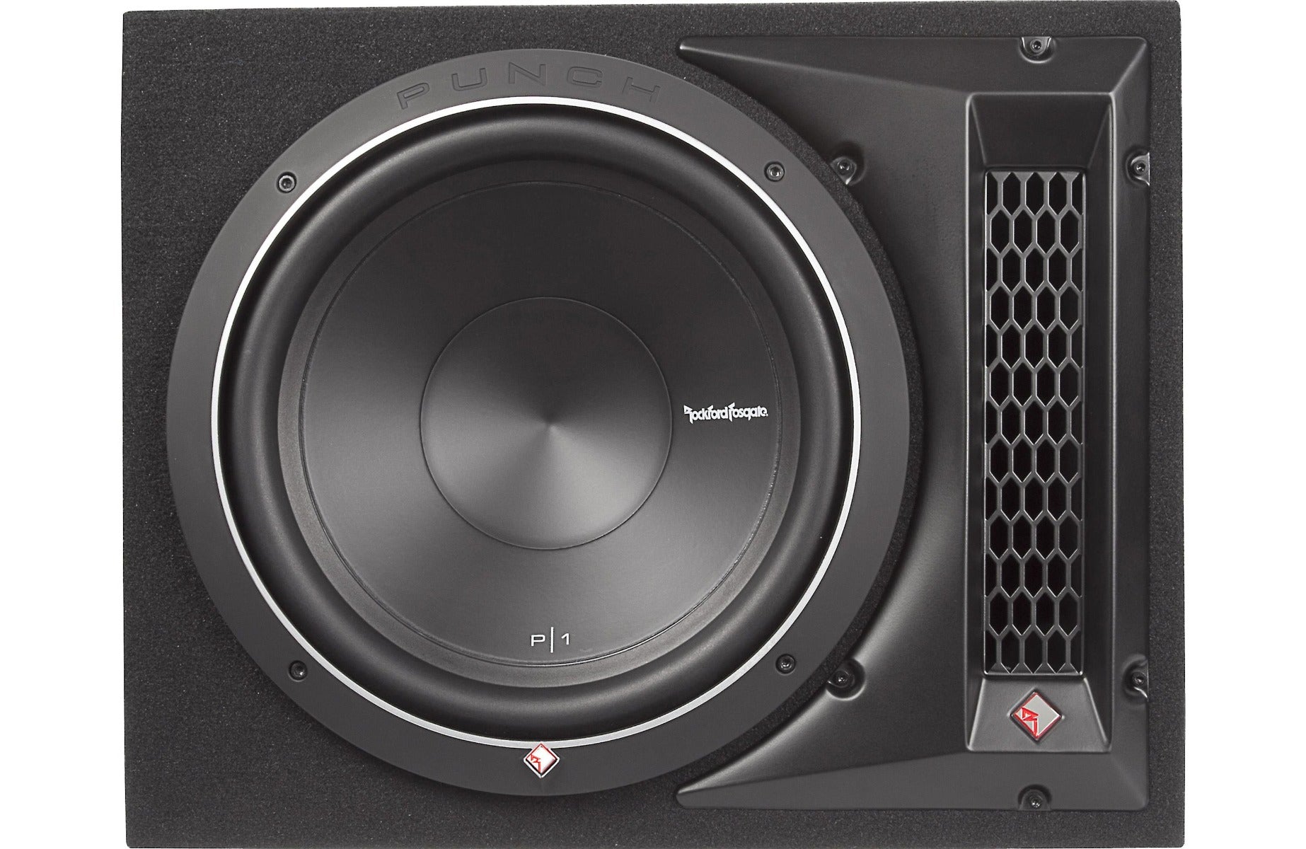 Rockford Fosgate R2-500X1 Amp + P2-1X10 Encloser Subs package