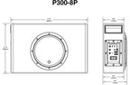 Rockford Fosgate P300-8P Punch Series Compact 300-watt Active 8" subwoofer