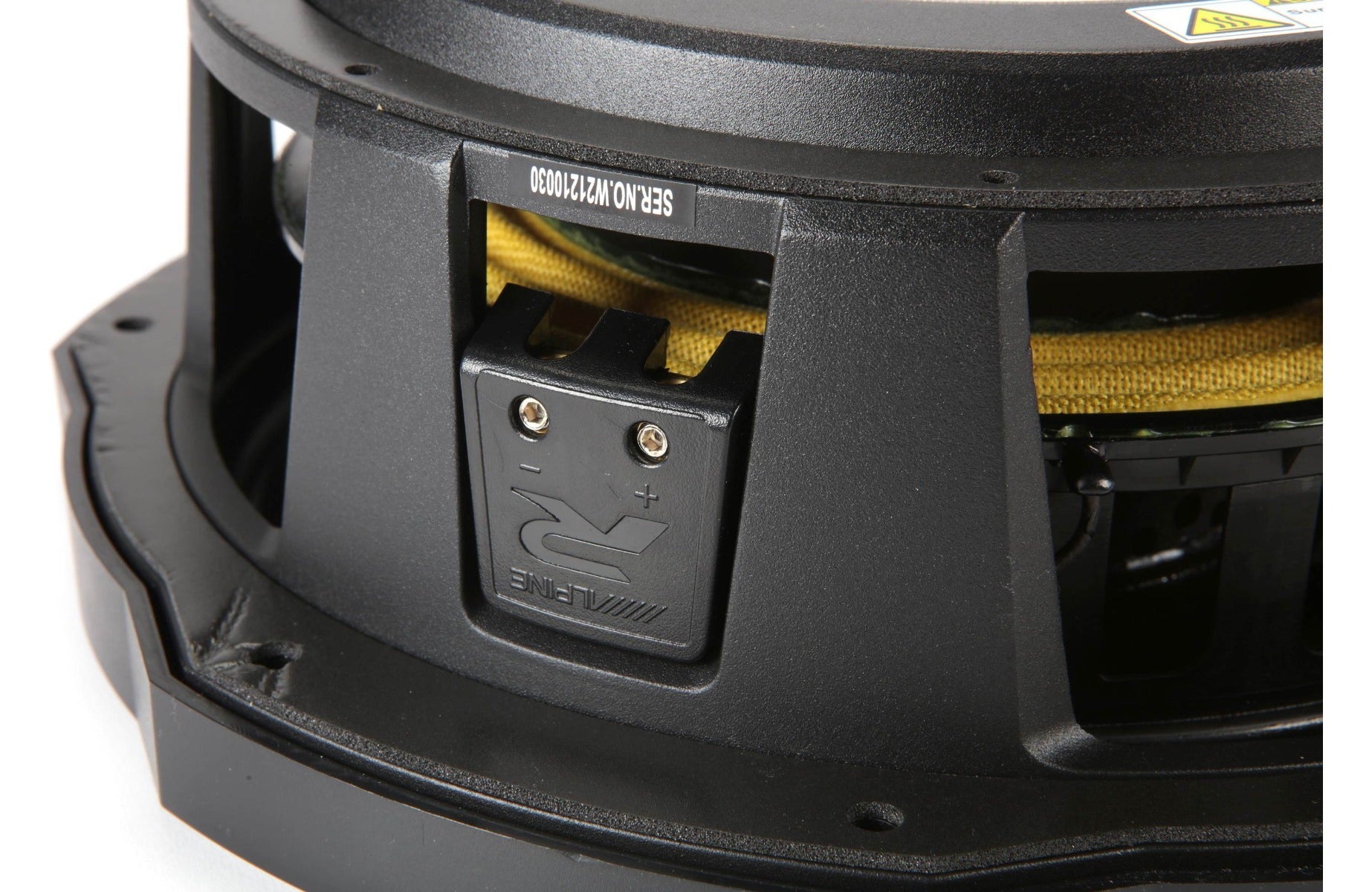 Alpine RS-W10D4 10” (25cm) R-Series Shallow Subwoofer with Dual 4-Ohm Voice Coils