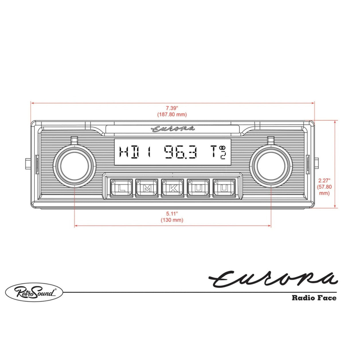 RetroSound RSM1D-E  Europa Motor 1 DAB FM Radio