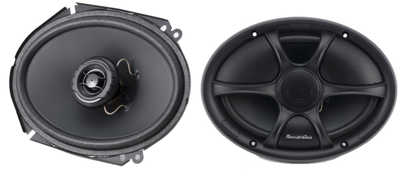 Phoenix Gold RX57CX RX-Series 5" x 7" Inch 100 Watts Car Coaxial Speakers