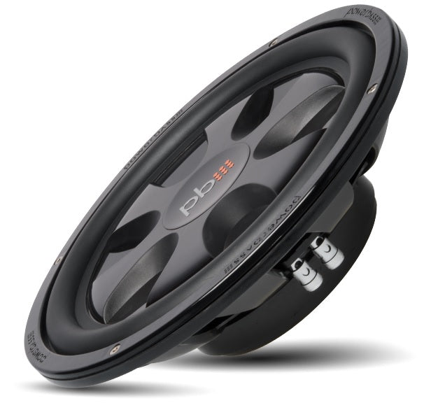 PowerBass S-12TD - 12" Dual 4-Ohm Shallow Mount Subwoofer