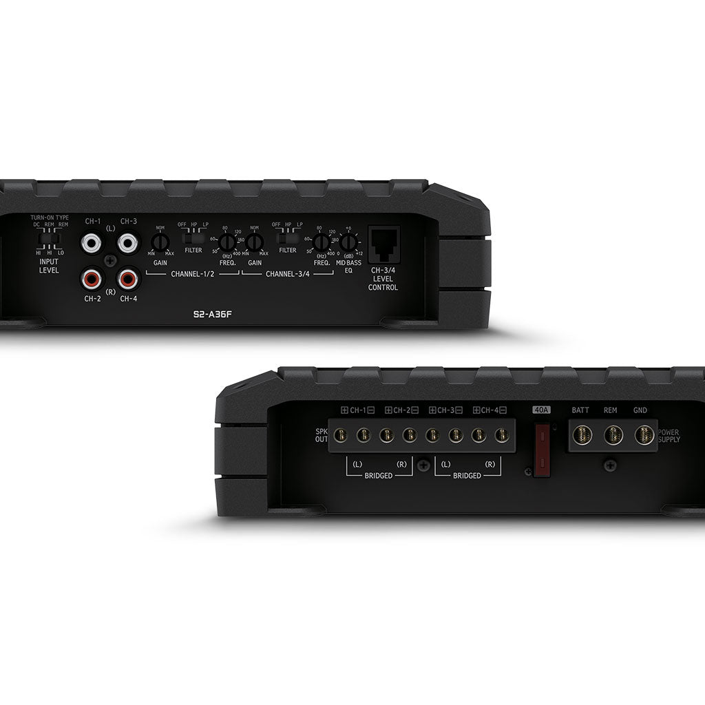 Alpine S2-A36F S-Series Class D 360W 4 x 60 watts RMS  4-Channel Amplifier