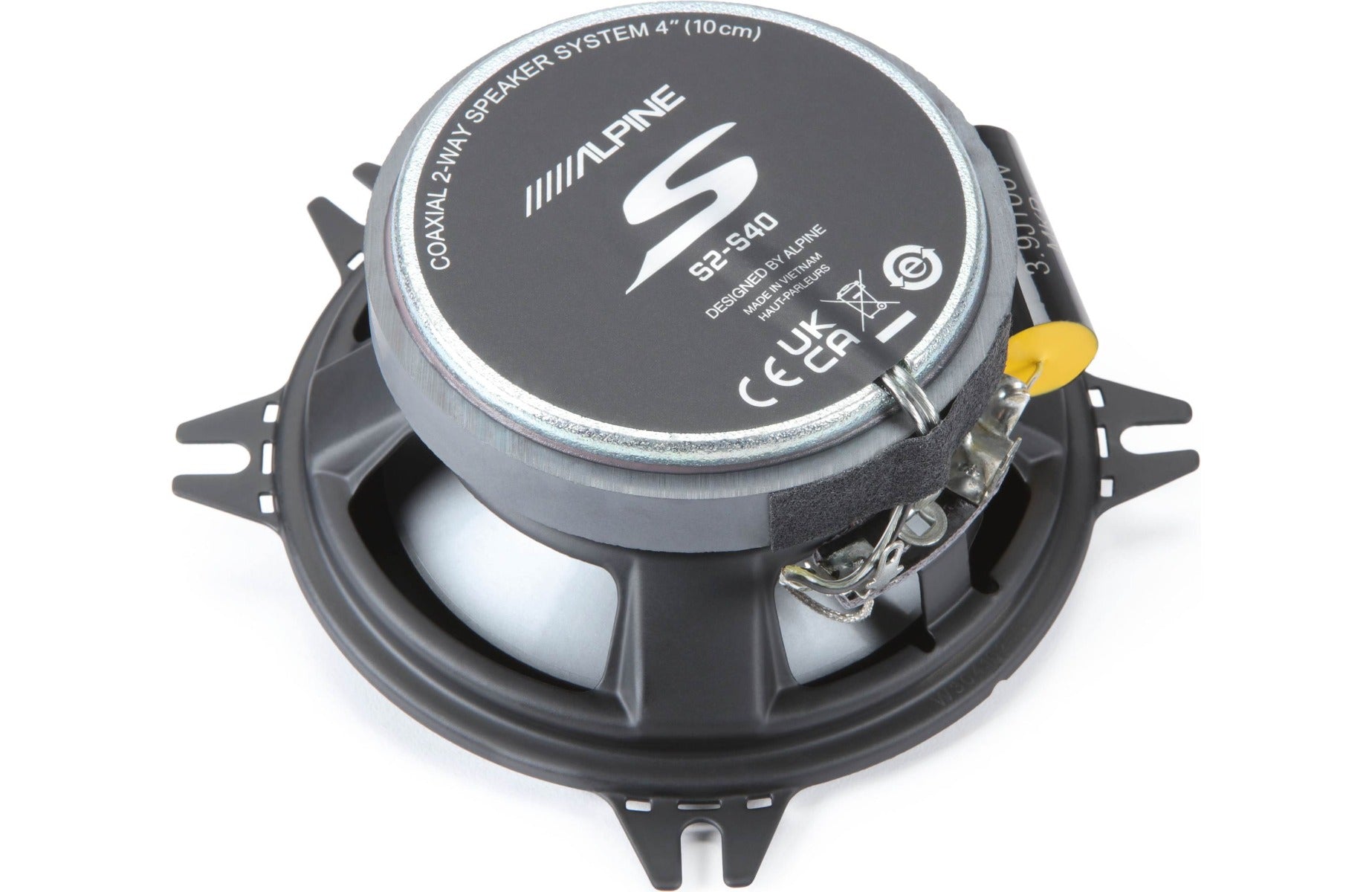 Alpine S2-S40 4" S-Series 2-way 280W Peak (90W RMS) Coaxil Speaker System