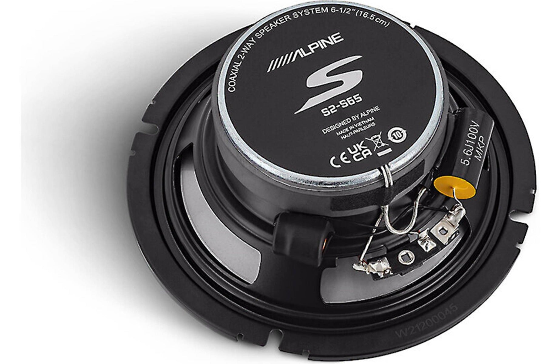 Alpine S2-S65 6.5" S-Series 2-way  480W Peak (160W RMS) Coaxil Speaker System
