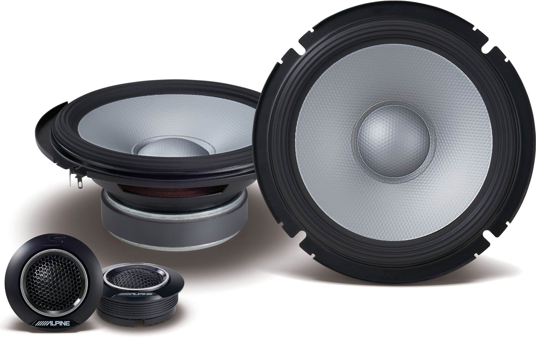 Alpine S2-S65C 6.5" S-Series 2-way  480W Peak (160W RMS) Component Hi-Res Speaker System