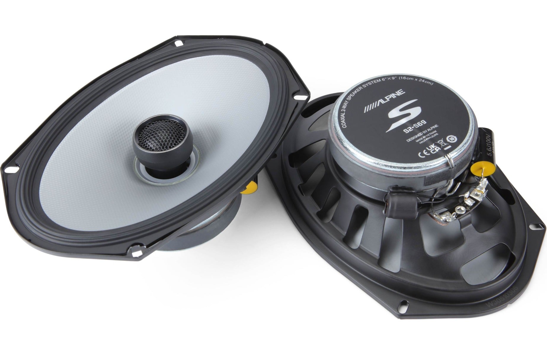 Alpine S2-S69  6"x9" S-Series 2-way 520W Peak (170W RMS) Coaxil Speakers
