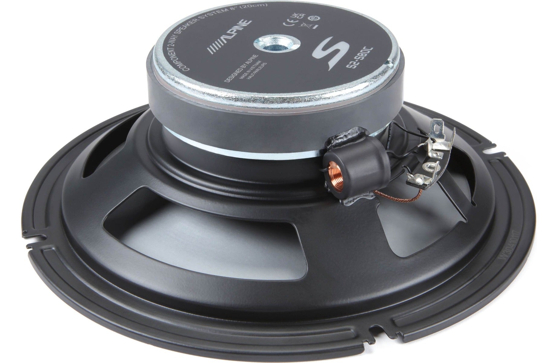 Alpine S2-S80C  8" S-Series 2-way 520W Peak (170W RMS) Component Speaker System