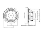 Alpine S2-W8D2 Next-Generation 20cm (8 inch) S-Series Subwoofer with Dual 2-Ohm Voice Coils
