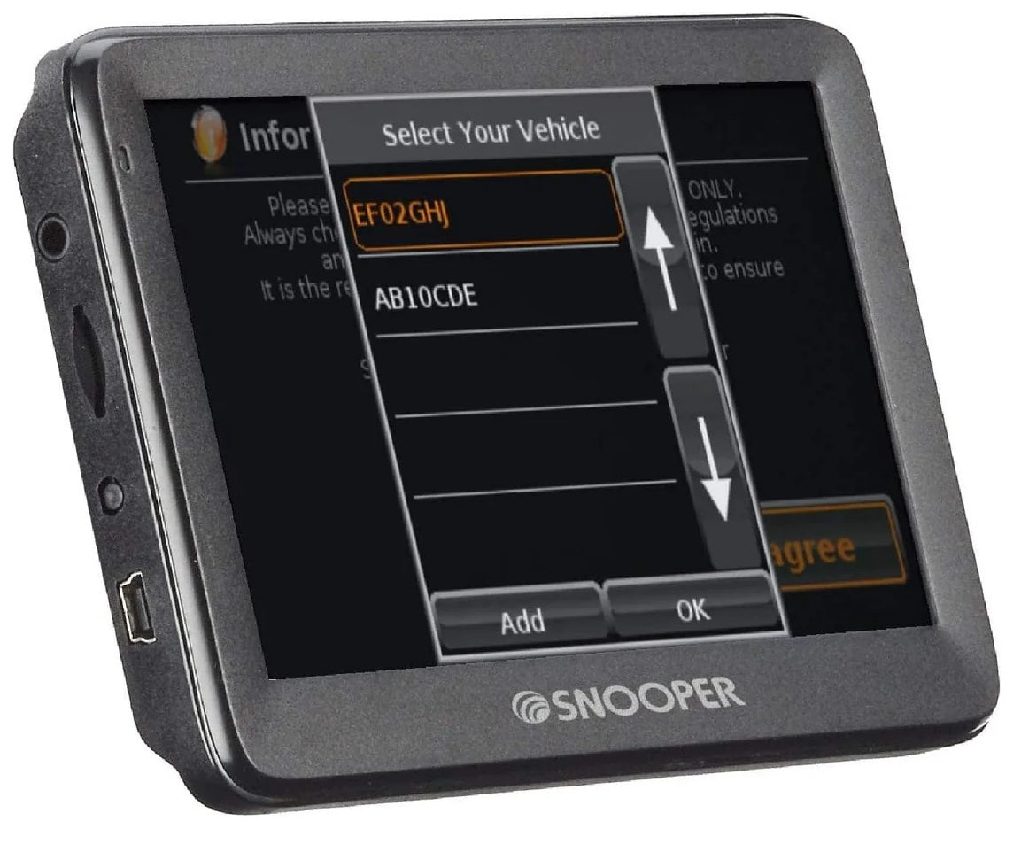 Snooper S5100 BRIDGE Low Bridge Alert System with 5" LCD Touchscreen