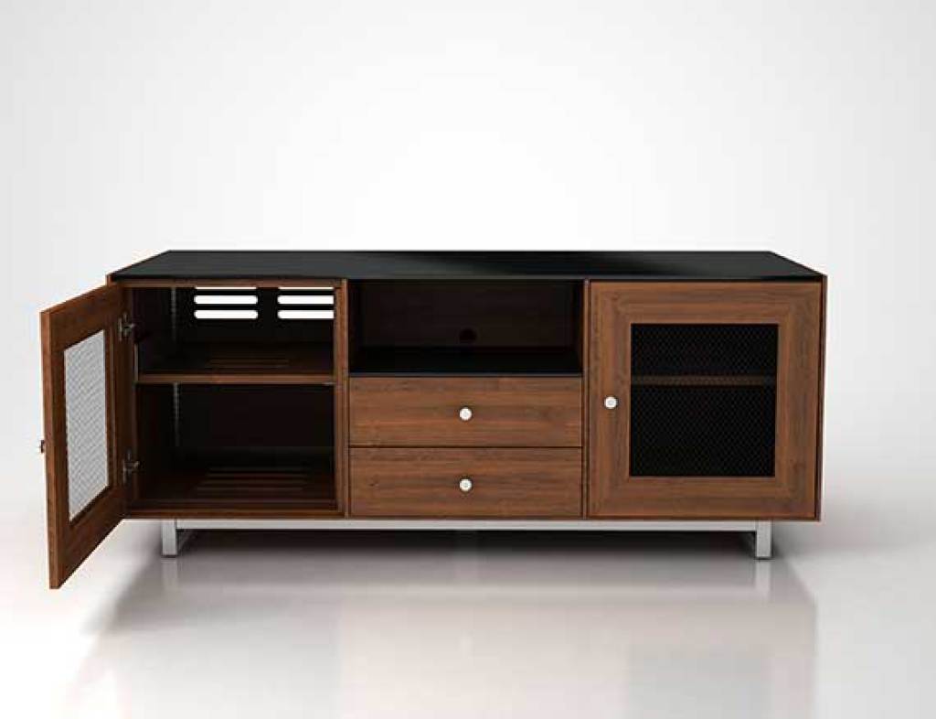 SANUS CADENZA61 AV Stand for Screens up to 70" - Natural Wood