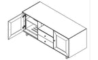 SANUS CADENZA61 AV Stand for Screens up to 70" - Natural Wood