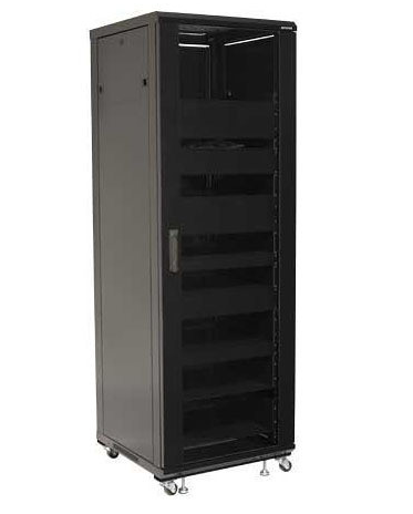 SANUS CFR2136-B1 70.5" AV Rack 36U Component Rack for Home Theatre Equipment