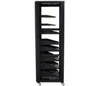 SANUS CFR2136-B1 70.5" AV Rack 36U Component Rack for Home Theatre Equipment