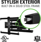 SANUS VLF728-S2 Large Full Motion Mount for TV's up to 90" - Stainless Steel