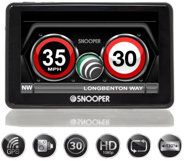 Snooper SC5900-MYS Speed Limits, Speed cameras and GPS, HD Dash Cam
