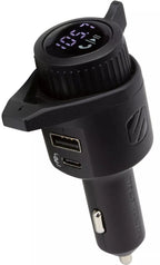 Scosche BTFM5 Bluetooth Hands-Free Car Kit with Digital FM Transmitter and Dual 12W USB Charging