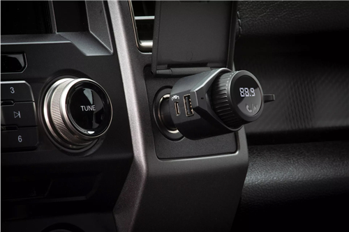 Scosche BTFM5 Bluetooth Hands-Free Car Kit with Digital FM Transmitter and Dual 12W USB Charging