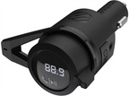 Scosche BTFM5 Bluetooth Hands-Free Car Kit with Digital FM Transmitter and Dual 12W USB Charging