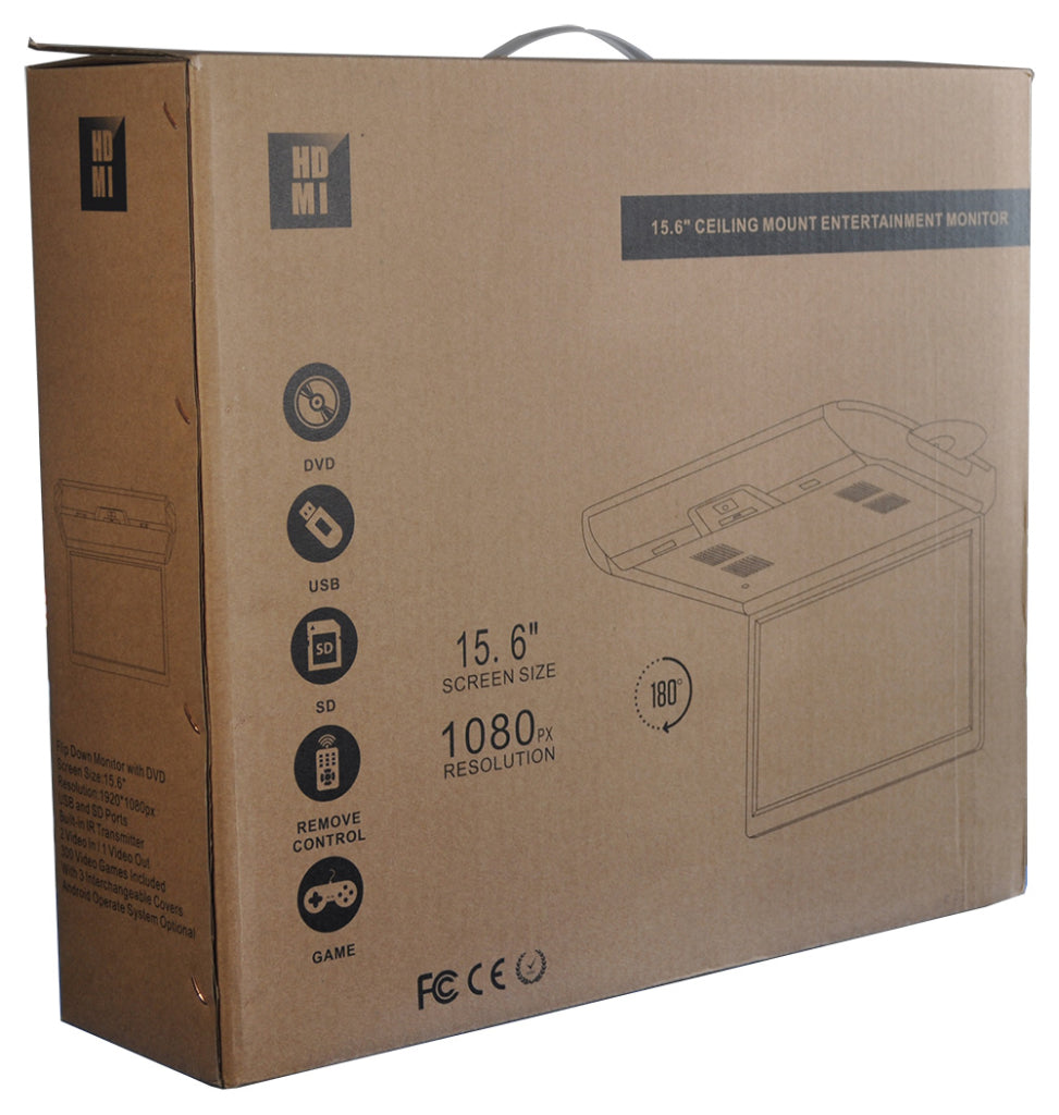 SDS-RM15-3C-DVD - 15″ Roof Mount Screen with built in DVD player